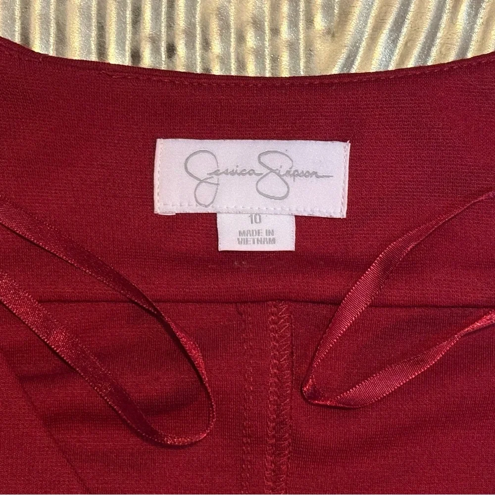 Burgundy Women's Dress - Picture 11 of 11